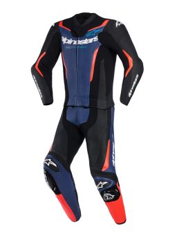 Dvojdielna kombinéza GP FORCE V2, ALPINESTARS (černá/modrá/červená fluo) 2026