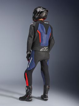 Dvojdielna kombinéza GP FORCE V2, ALPINESTARS (černá/modrá/červená fluo) 2026