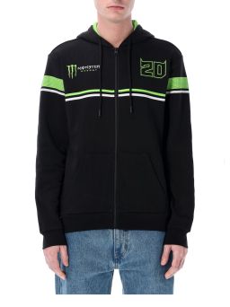 Mikina na zip Fabio QUARTARARO - MONSTER ENERGY (černá,zelená)