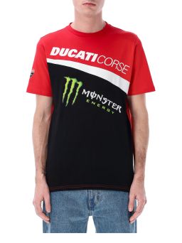 Triko DUCATI CORSE - MONSTER ENERGY (čierna, červená)