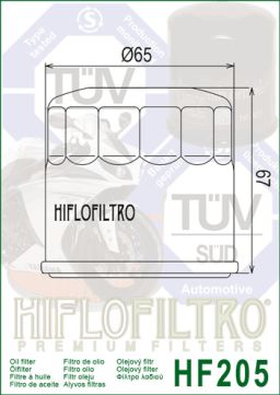 Olejový filter HF205, HIFLOFILTRO