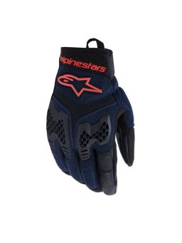 Rukavice MANTI AIR, ALPINESTARS (tmavo modrá/červená fluo/černá) 2026