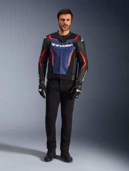 Bunda GP FORCE V2, ALPINESTARS (černá/modrá/červená fluo) 2026