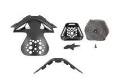 Bradová ventilácia pre prilby SUPERTECH S-M10, ALPINESTARS (čierna, verzia ECE 22.06)