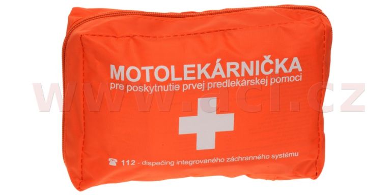 Motolékárnička SK - textilní (výbava dle platné vyhlášky MZ SR 143/2009 z.z., oranžová)