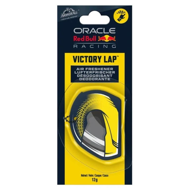 Závěsná vůně do auta přilba RED BULL Racing F1 (žlutá) 12 g