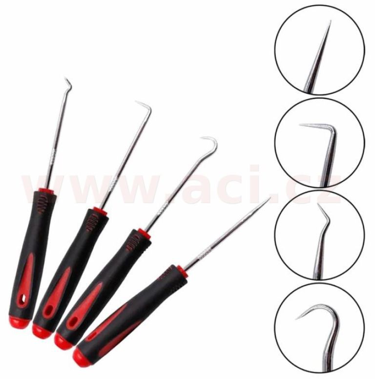 Sada háčků s rukojetí, 4ks