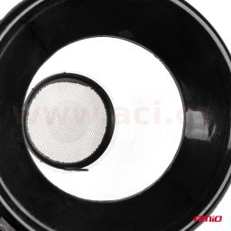 Plastový trychtýř s filtrem a polovičním víčkem, průměr 13,5 cm