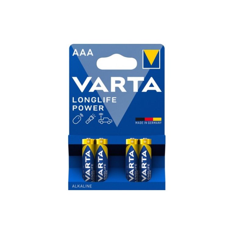 Baterie alkalická AAA LR03, 1.5 V (4 ks) VARTA