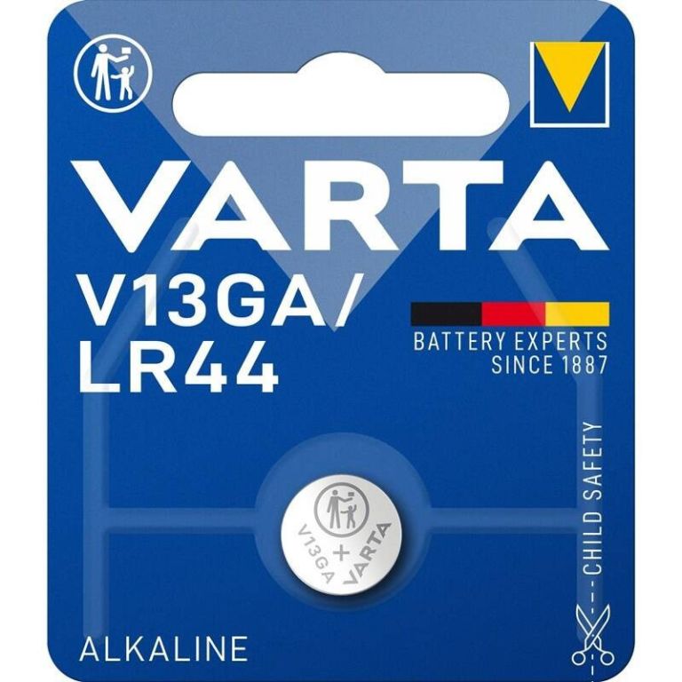 Baterie alkalická LR44/ AG13/ A76/ SR44/ G13/ LR1154, 1.5 V VARTA