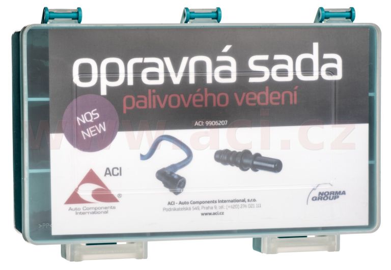 Opravná sada palivového vedení - rychlospojky, adaptéry, vložky (34 ks) NORMA - výroba Německo