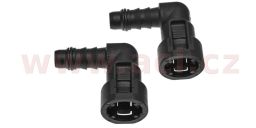 Rychlospojka SAE 90° 3/8"-5/16" (9,49-7,89 mm) (2 ks) NORMA NQS - výroba Německo