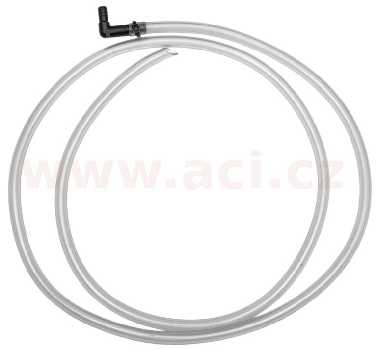 Odvetrávacia hadička 120 cm s uhlovým adaptérom s priemerom na vstupe 0,5 cm
