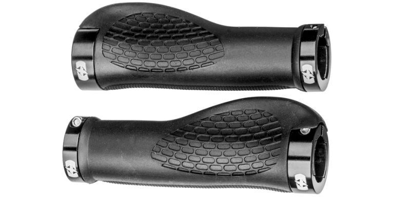 Gripy ERGO LOCK-ON se šroubovacími objímkami, OXFORD (černé, délka 128 mm, 1 pár)