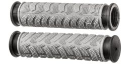 Gripy MTB, OXFORD (šedé/černé, dvoukomponentní, délka 127 mm, 1 pár)