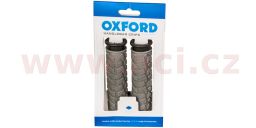 Gripy MTB, OXFORD (šedé/černé, dvoukomponentní, délka 127 mm, 1 pár)