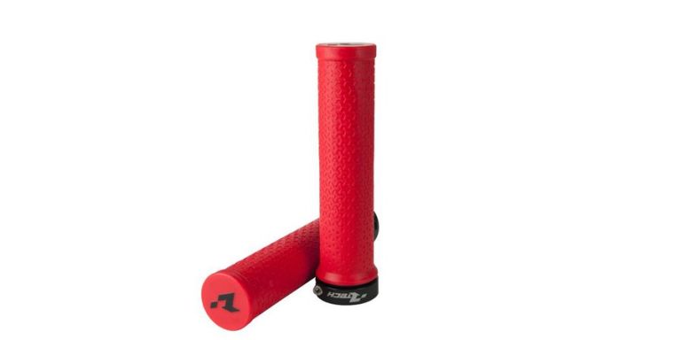 Gripy lock-on R20, RTECH (neon červené, 1 pár)
