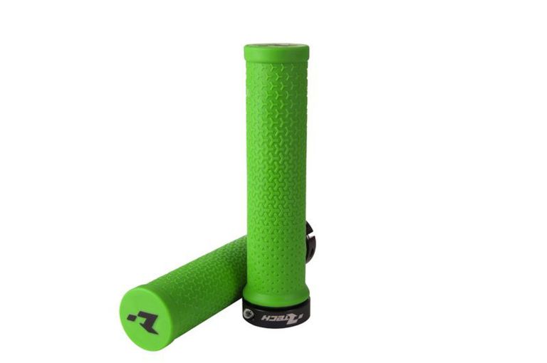 Gripy lock-on R20, RTECH (neon zelené, 1 pár)