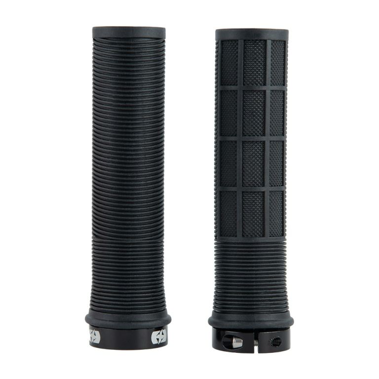 Gripy DRIVER MTB LOCK-ON se šroubovacími objímkami, OXFORD (černá, délka 130 mm, 1 pár)