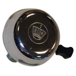 Zvonek na kolo CROWN BELL, OXFORD (chromovaný plášť)