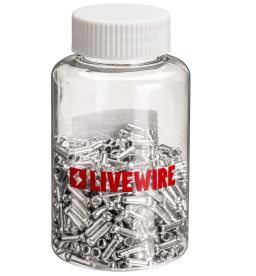 Slitinové koncovky drátů/lanek LIVEWIRE, OXFORD (ALU bez povrchové úpravy, obchodní balení 500 ks)