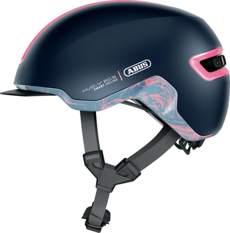 Cyklo přilba se světlem HUD-Y midnight blue, ABUS (modrá)