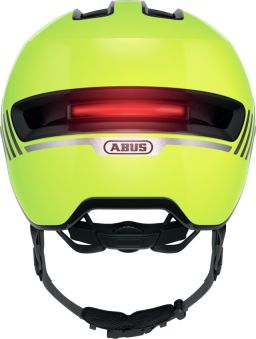 Cyklo přilba se světlem HUD-Y signal yellow, ABUS (žlutá fluo)