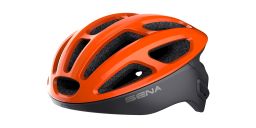 Cyklo přilba s headsetem R1, SENA (oranžová)