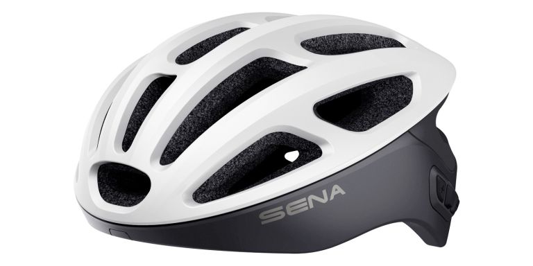 Cyklo přilba s headsetem R1, SENA (matná bílá)