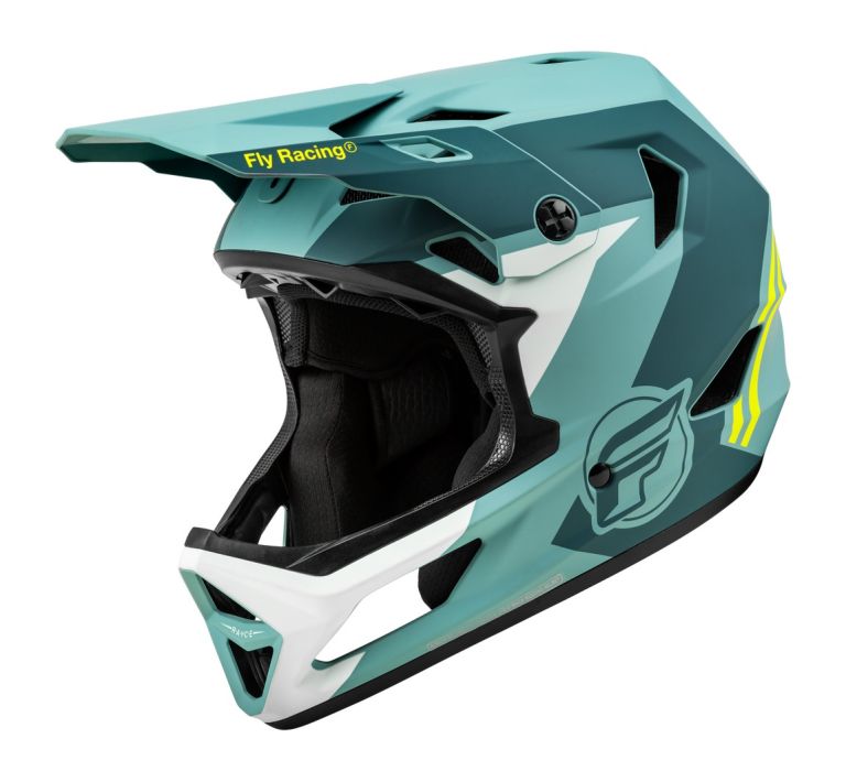 Cyklo přilba RAYCE, FLY RACING - USA dětská (šedá/hi-vis)