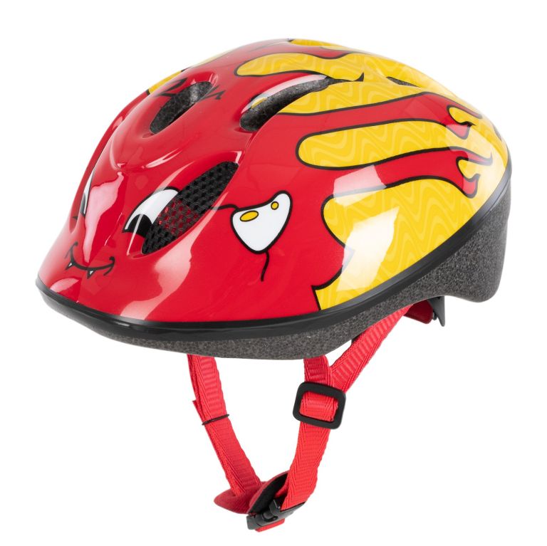 Cyklo přilba LITTLE DEVIL, OXFORD, dětská (červená/žlutá)