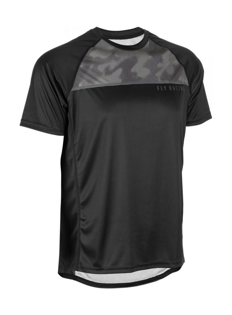 Cyklo dres SUPER D, FLY RACING - USA (černá/camo)
