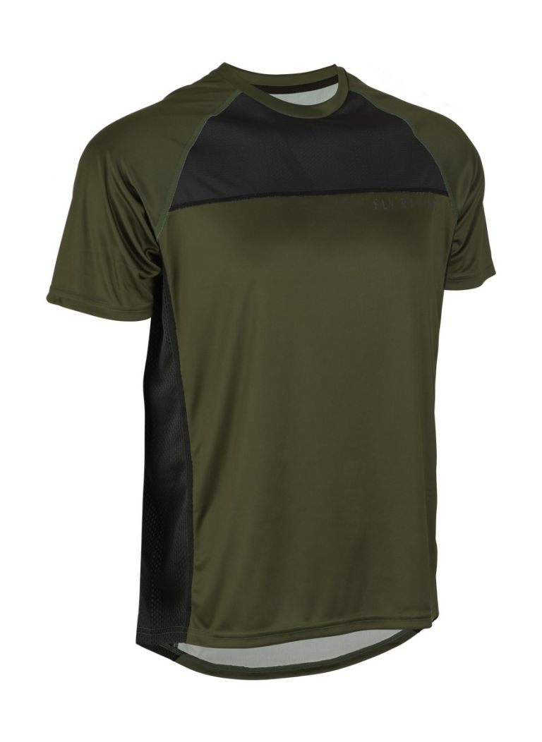 Cyklo dres SUPER D, FLY RACING - USA (černá/zelená)