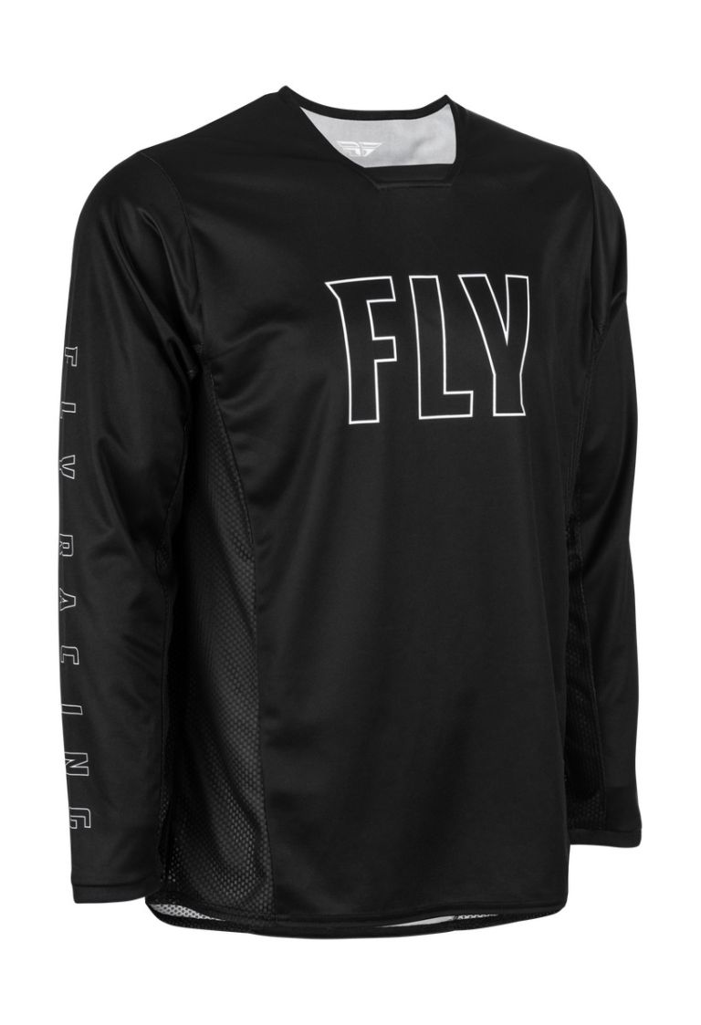 Cyklo dres RADIUM, FLY RACING - USA (černá/bílá)