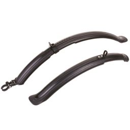 Sada plastových blatníků přední/zadní MUDSTOP 1 HYBRID 700C, OXFORD (černé)