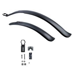 Sada plastových blatníků přední/zadní MUDSTOP 3 HYBRID 700C, OXFORD (černé)