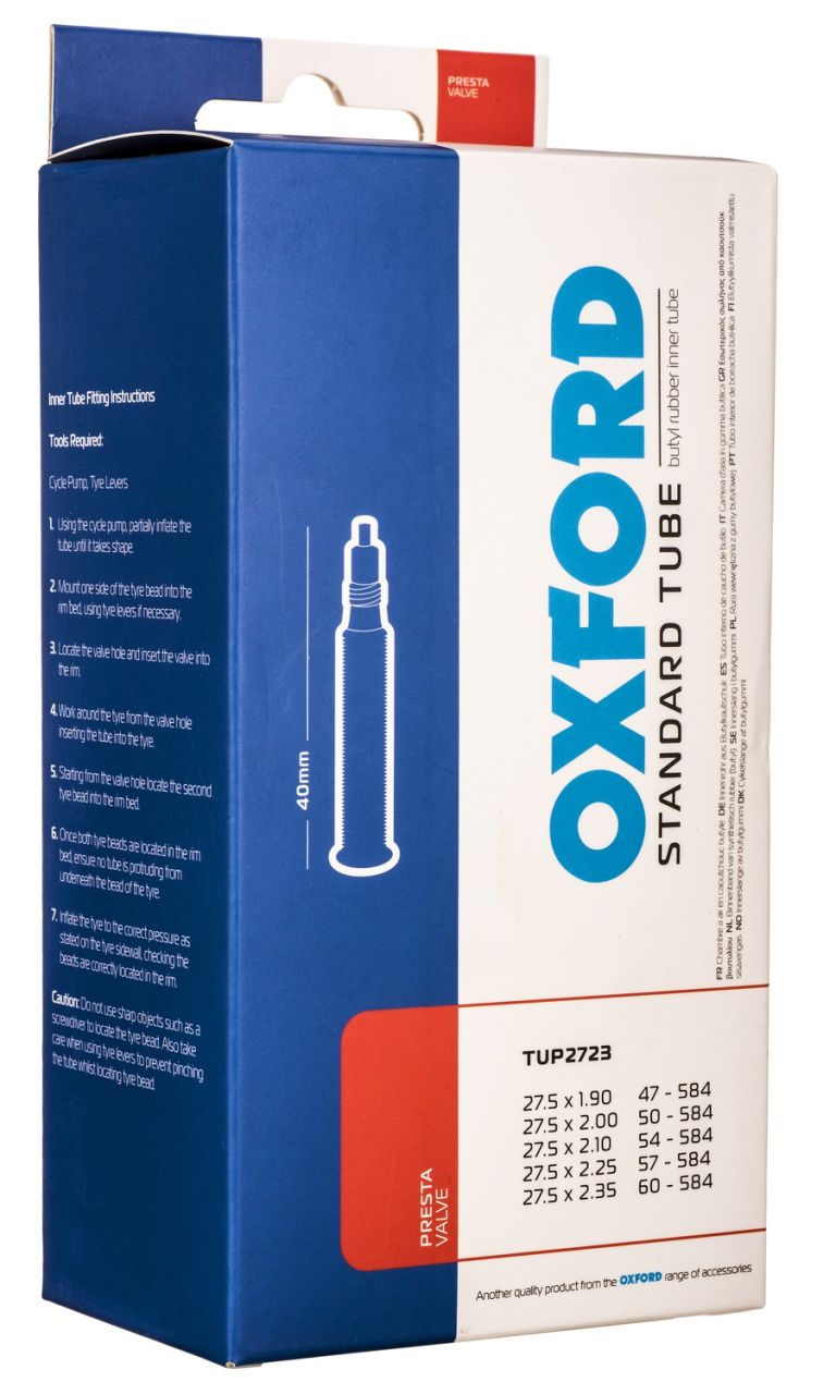 Cyklo duše 27,5 x 1,9/2,35, galuskový ventilek, OXFORD