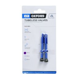 Ventilek pro bezdušové aplikace, OXFORD (modrá, vč. čepičky, slitina hliníku, délka 48 mm)