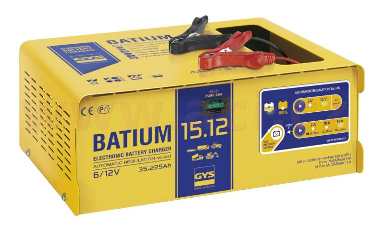 Nabíječka GYS BATIUM 15.12 6/12 V, 225 Ah, 15 A