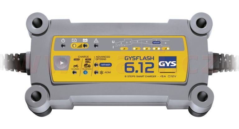 Nabíječka GYSFLASH 6.12 s funkcí CAN-BUS 12 V, 125 Ah, 6 A