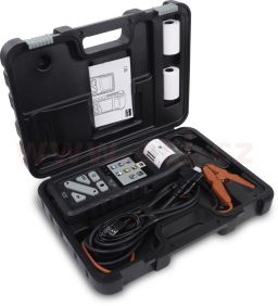 Tester bateriíí, napětí, proud, dobíjení, 6/12/24 V, 7 - 240 Ah, s tiskárnou GYS PBT720, menu v češtině