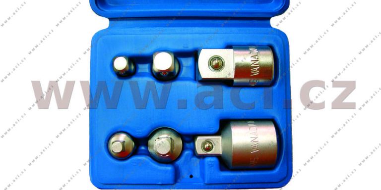 Sada redukcí pro ráčny 1/2", 3/4", 3/8", 6 ks
