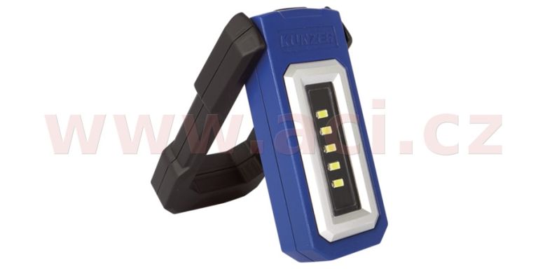 Pracovní svítilna LED výklopná, nabíjecí, s magnetem a uchem pro zavěšení KUNZER