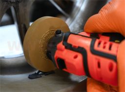 Gumový kotouč na odstranění folií, samolepek, zbytků lepidel,  průměr 85 mm KUNZER