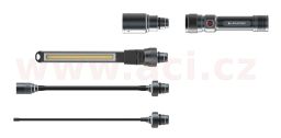 LED LENSER WORKERS FRIEND - ruční svítilna pracovní se 4 vyměnnými hlavicemi, dobíjecí, záruka 7 let