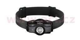 LED LENSER MH5 - outdoorová dobíjecí čelovka černo-šedá, dosvit 180 m, záruka 7 let