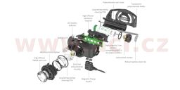 LED LENSER MH5 - outdoorová dobíjecí čelovka černo-šedá, dosvit 180 m, záruka 7 let