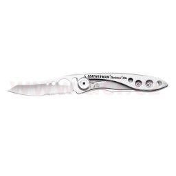 LEATHERMAN SKELETOOL KBx SILVER - zavírací nůž s otvírákem lahví, kombinovaná čepel