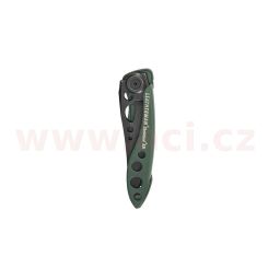 LEATHERMAN SKELETOOL KB OG GREEN - zavírací nůž s otvírákem lahví, rovná čepel