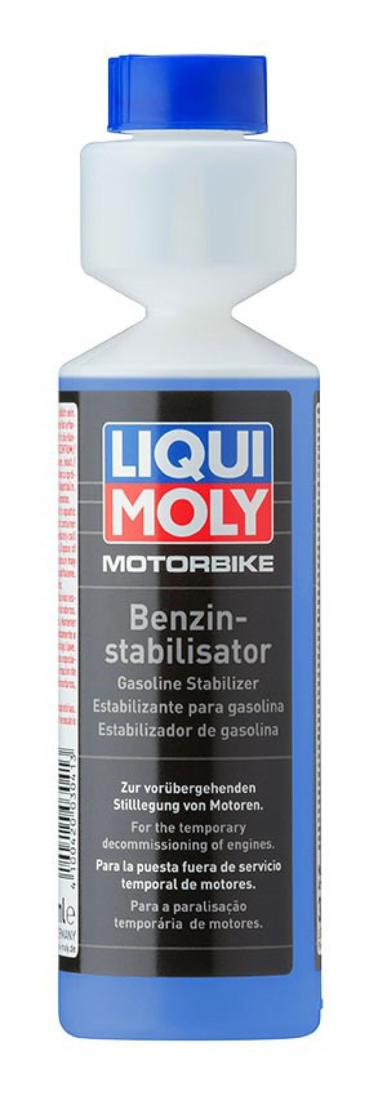 LIQUI MOLY Motorbike Benzin Stabilisator, stabilizátor benzínu pre posezónnu odstávku Motorbike 250 ml